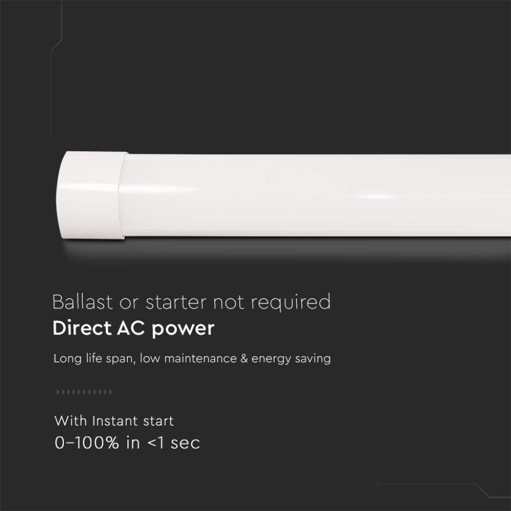 V-TAC Plafoniera LED Prismatica 50W 120LM/W 150cm 4000K SKU 8050