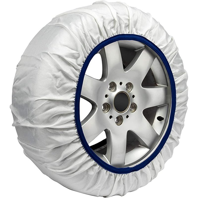 Calze Da Neve per Auto Omologate EN 16662-1 Modello Bianco Standard Misura L