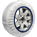 Calze Da Neve per Auto Omologate EN 16662-1 Modello Bianco Standard Misura L