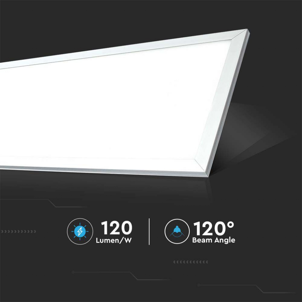 Pannello LED 29W 120LM/W da Incasso, Driver Incluso, 1200x300mm, 3960lm, Colore Bianco 4000K SKU-216257