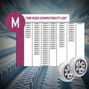 Calze Da Neve per Auto Omologate EN 16662-1 Modello Bianco Standard Misura M