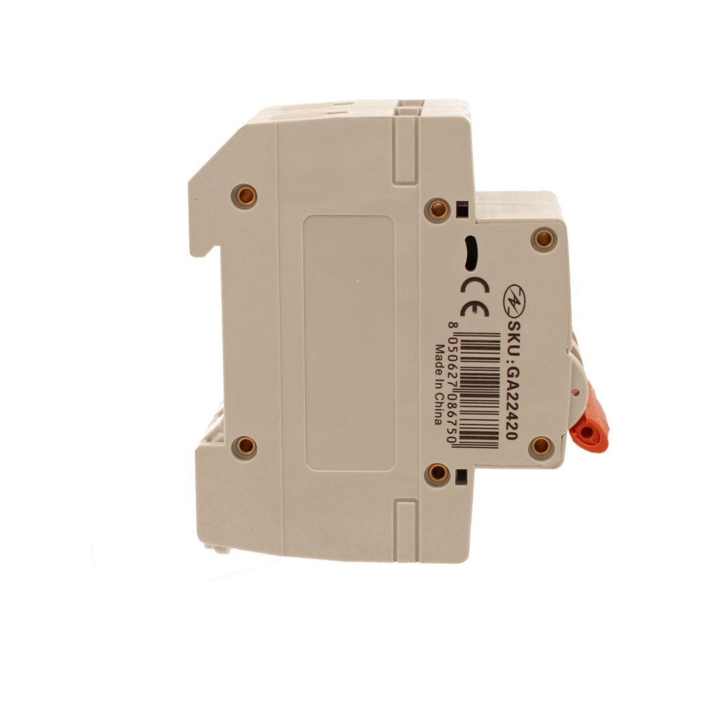 A2ZWORLD MCB Interruttore Magnetotermico Automatico Curva B 2P 2M 6000A B20A AC 400V IP20 IEC60898-1 SB6L