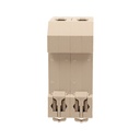 A2ZWORLD MCB Interruttore Magnetotermico Automatico Curva C 2P 2M 6000A  C25A AC 400V IP20 IEC60898-1 SB6L