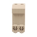 A2ZWORLD MCB Interruttore Magnetotermico Automatico Curva C 2P 2M 6000A C50A AC 400V IP20 IEC60898-1 SB6L