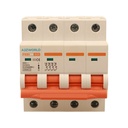 A2ZWORLD MCB Interruttore Magnetotermico Automatico Curva D 4P 4M 10000A D25A AC 400V IP20 IEC60898-1 PB8H