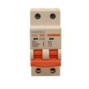 A2ZWORLD MCB Interruttore Magnetotermico Automatico Curva D 2P 2M 10000A D50A AC 400V IP20 IEC60898-1 PB8H