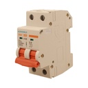 A2ZWORLD MCB Interruttore Magnetotermico Automatico Curva D 2P 2M 10000A D50A AC 400V IP20 IEC60898-1 PB8H