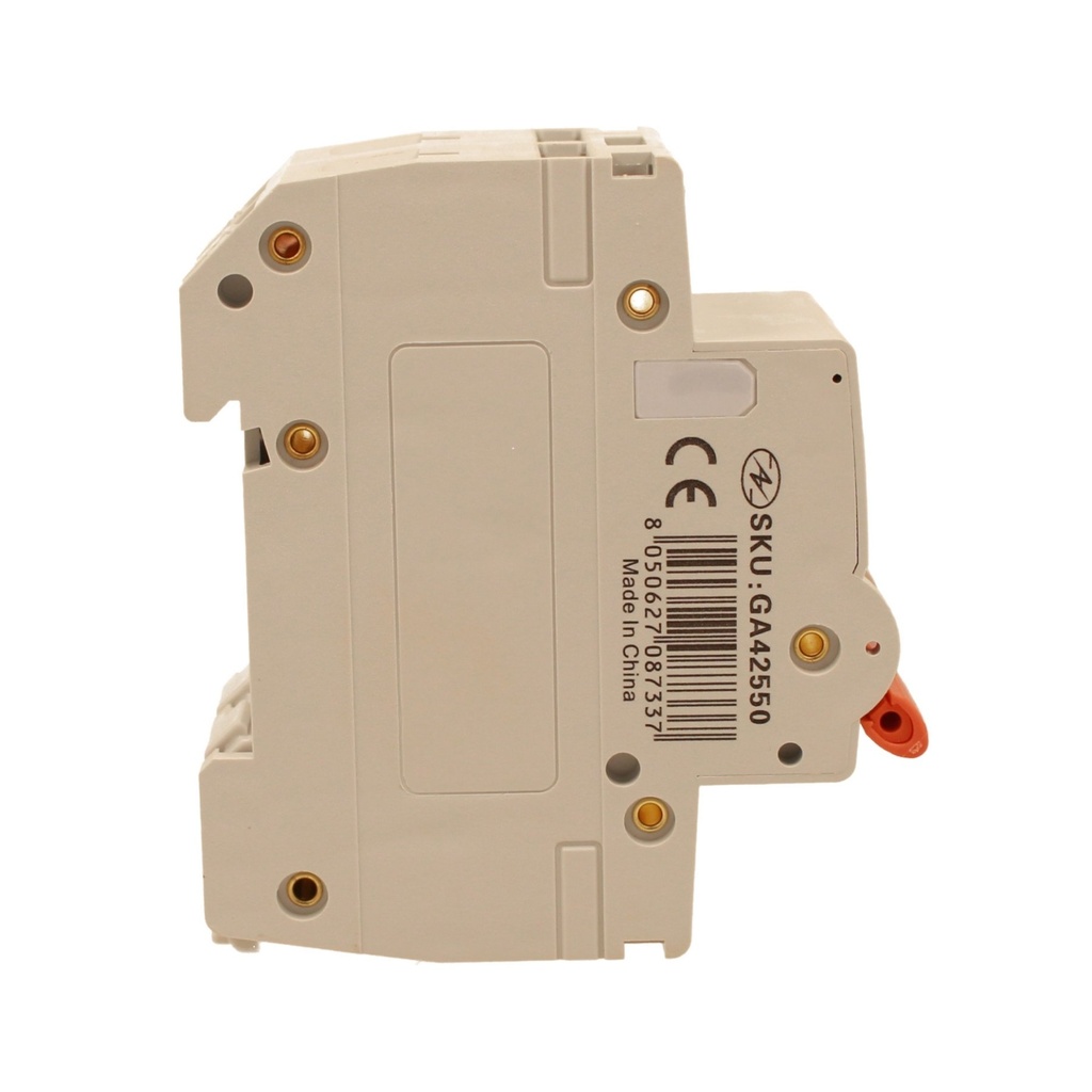 A2ZWORLD MCB Interruttore Magnetotermico Automatico Curva D 2P 2M 10000A D50A AC 400V IP20 IEC60898-1 PB8H