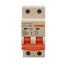 A2ZWORLD MCB Interruttore Magnetotermico Automatico Curva C 2P 2M 10000A C10A AC 400V IP20 IEC60898-1 PB8H