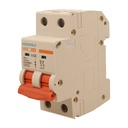 A2ZWORLD MCB Interruttore Magnetotermico Automatico Curva D 2P 2M 10000A D40A AC 400V IP20 IEC60898-1 PB8H