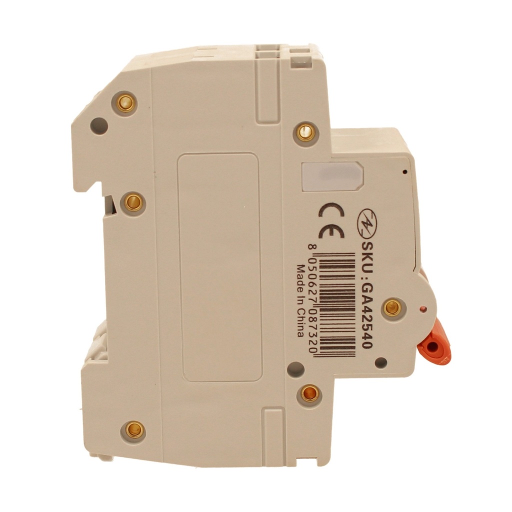 A2ZWORLD MCB Interruttore Magnetotermico Automatico Curva D 2P 2M 10000A D40A AC 400V IP20 IEC60898-1 PB8H