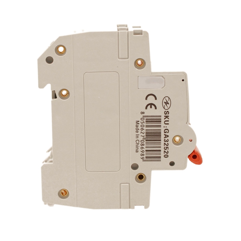 MCB Interruttore Magnetotermico Automatico Curva C 2P 2M 10000A C20A AC 400V IP20 PB8H