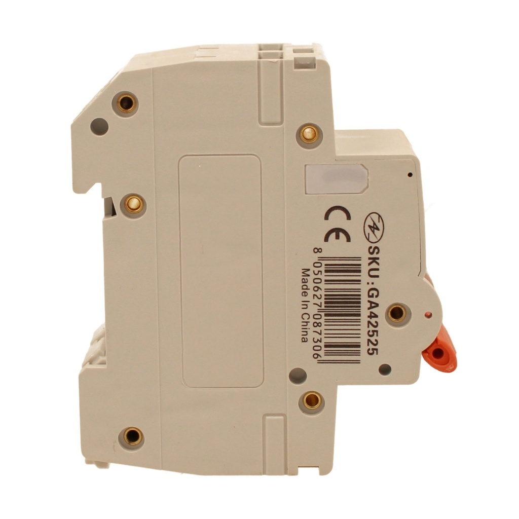 A2ZWORLD MCB Interruttore Magnetotermico Automatico Curva D 2P 2M 10000A D25A AC 400V IP20 IEC60898-1 PB8H