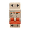 A2ZWORLD MCB Interruttore Magnetotermico Automatico Curva D 2P 2M 10000A D20A AC 400V IP20 IEC60898-1 PB8H