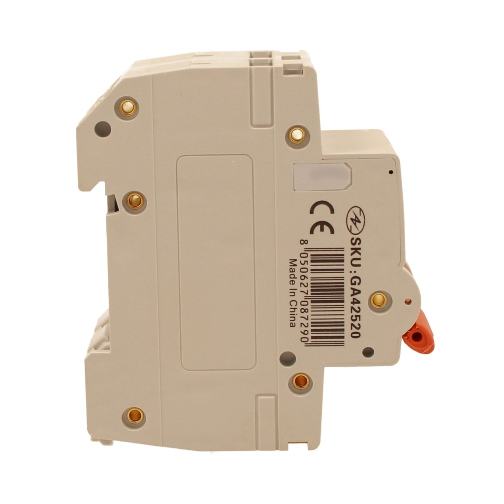 A2ZWORLD MCB Interruttore Magnetotermico Automatico Curva D 2P 2M 10000A D20A AC 400V IP20 IEC60898-1 PB8H