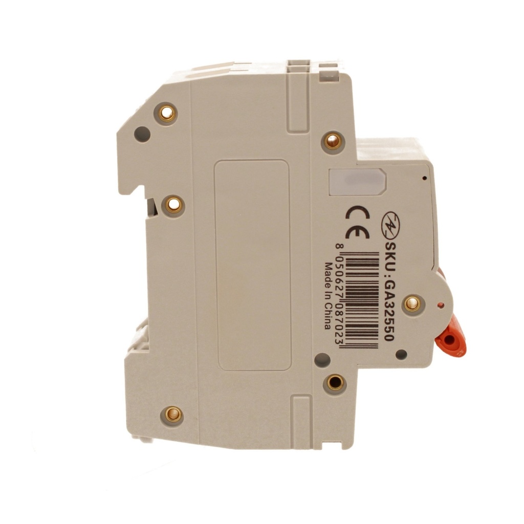 A2ZWORLD MCB Interruttore Magnetotermico Automatico Curva C 2P 2M 10000A C50A AC 400V IP20 IEC60898-1 PB8H