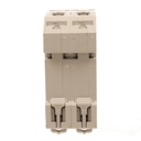 A2ZWORLD MCB Interruttore Magnetotermico Automatico Curva C 2P 2M 10000A C50A AC 400V IP20 IEC60898-1 PB8H