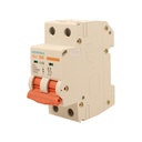 A2ZWORLD MCB Interruttore Magnetotermico Automatico Curva D 2P 2M 10000A D16A AC 400V IP20 IEC60898-1 PB8H