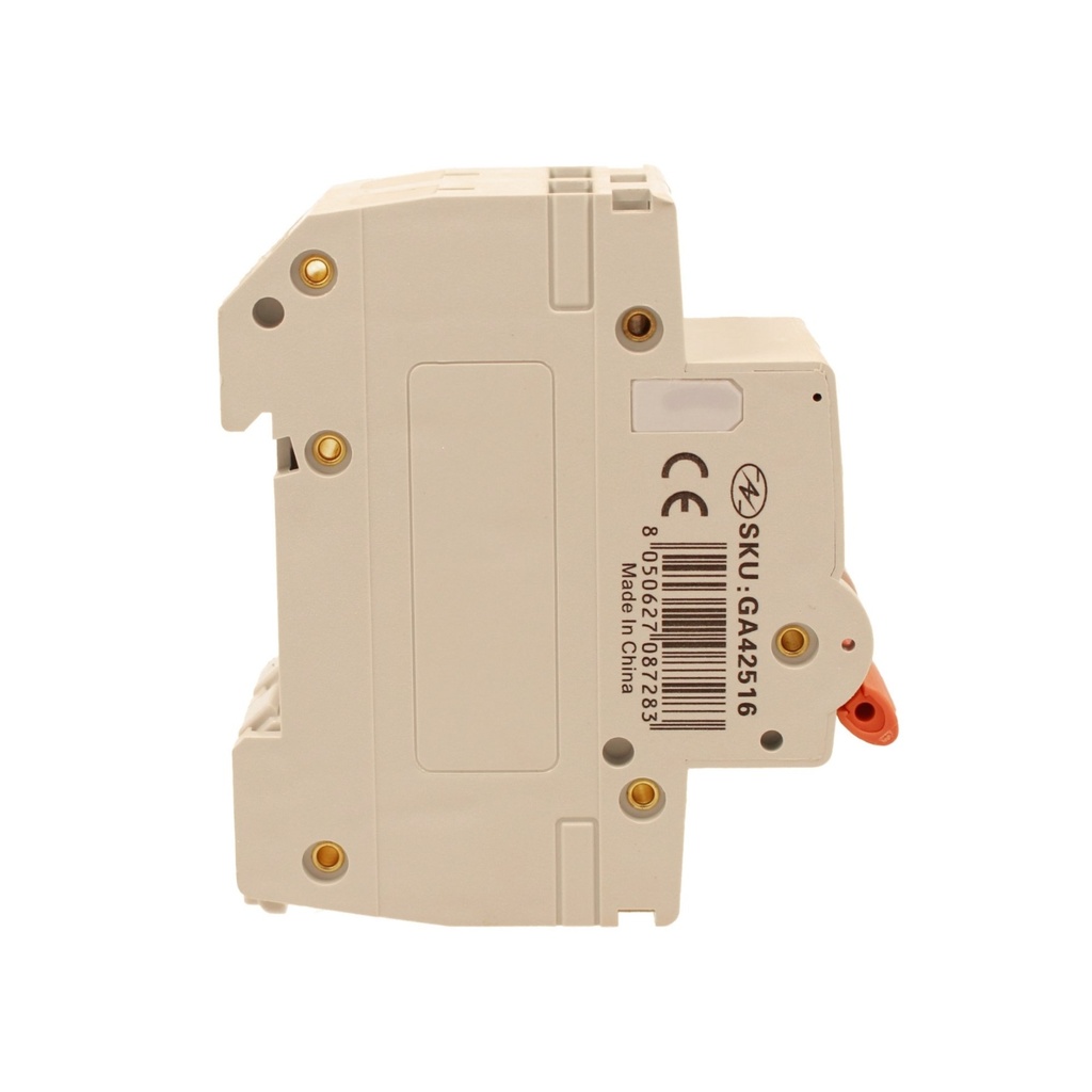 A2ZWORLD MCB Interruttore Magnetotermico Automatico Curva D 2P 2M 10000A D16A AC 400V IP20 IEC60898-1 PB8H