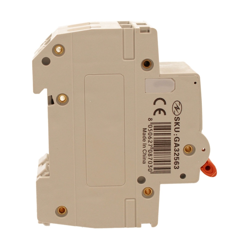 A2ZWORLD MCB Interruttore Magnetotermico Automatico Curva C 2P 2M 10000A C63A AC 400V IP20 IEC60898-1 PB8H