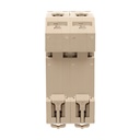 A2ZWORLD MCB Interruttore Magnetotermico Automatico Curva C 2P 2M 10000A C63A AC 400V IP20 IEC60898-1 PB8H