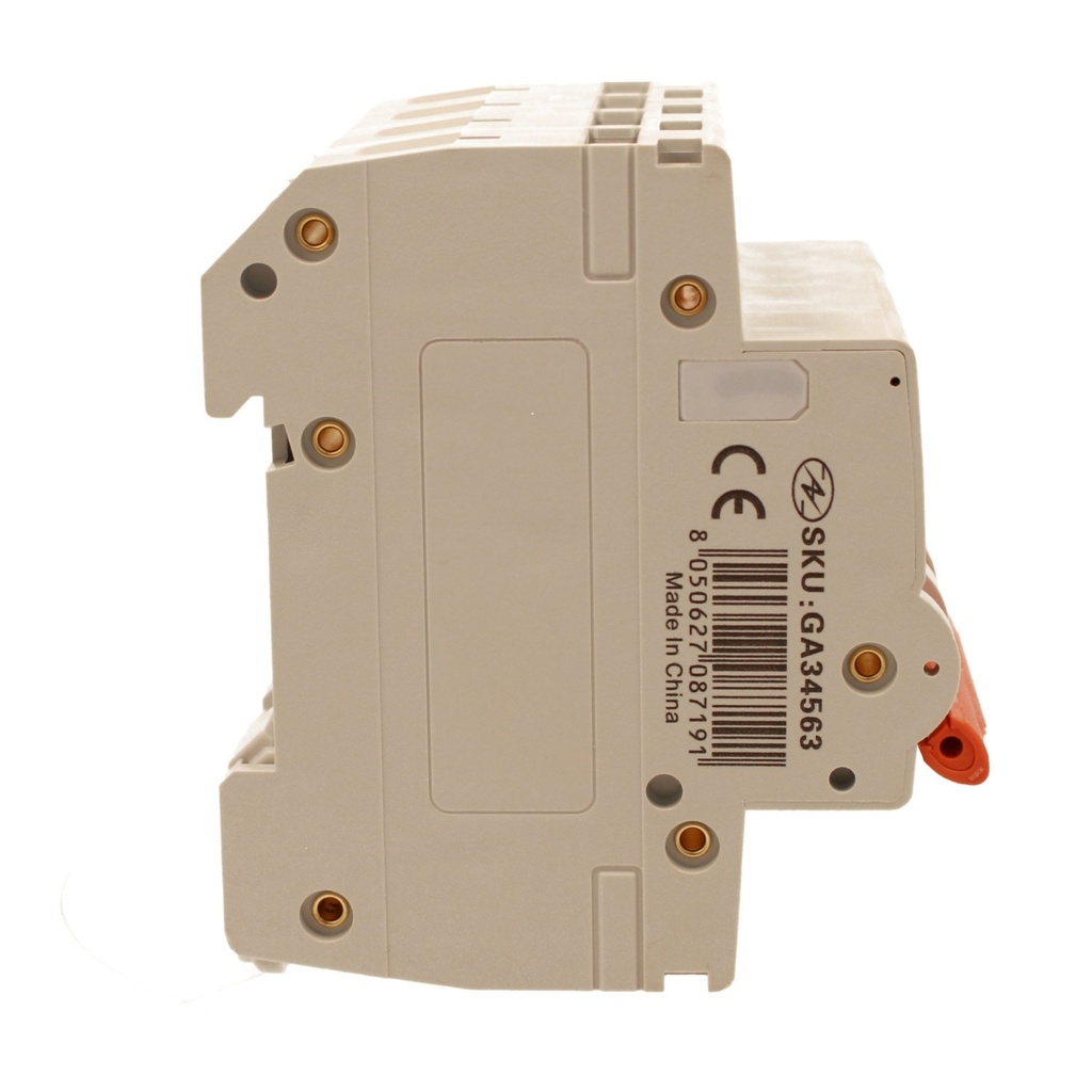 A2ZWORLD MCB Interruttore Magnetotermico Automatico Curva C 4P 4M 10000A C63A AC 400V IP20 IEC60898-1 PB8H