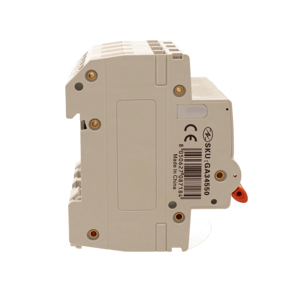 A2ZWORLD MCB Interruttore Magnetotermico Automatico Curva C 4P 4M 10000A C50A AC 400V IP20 IEC60898-1 PB8H