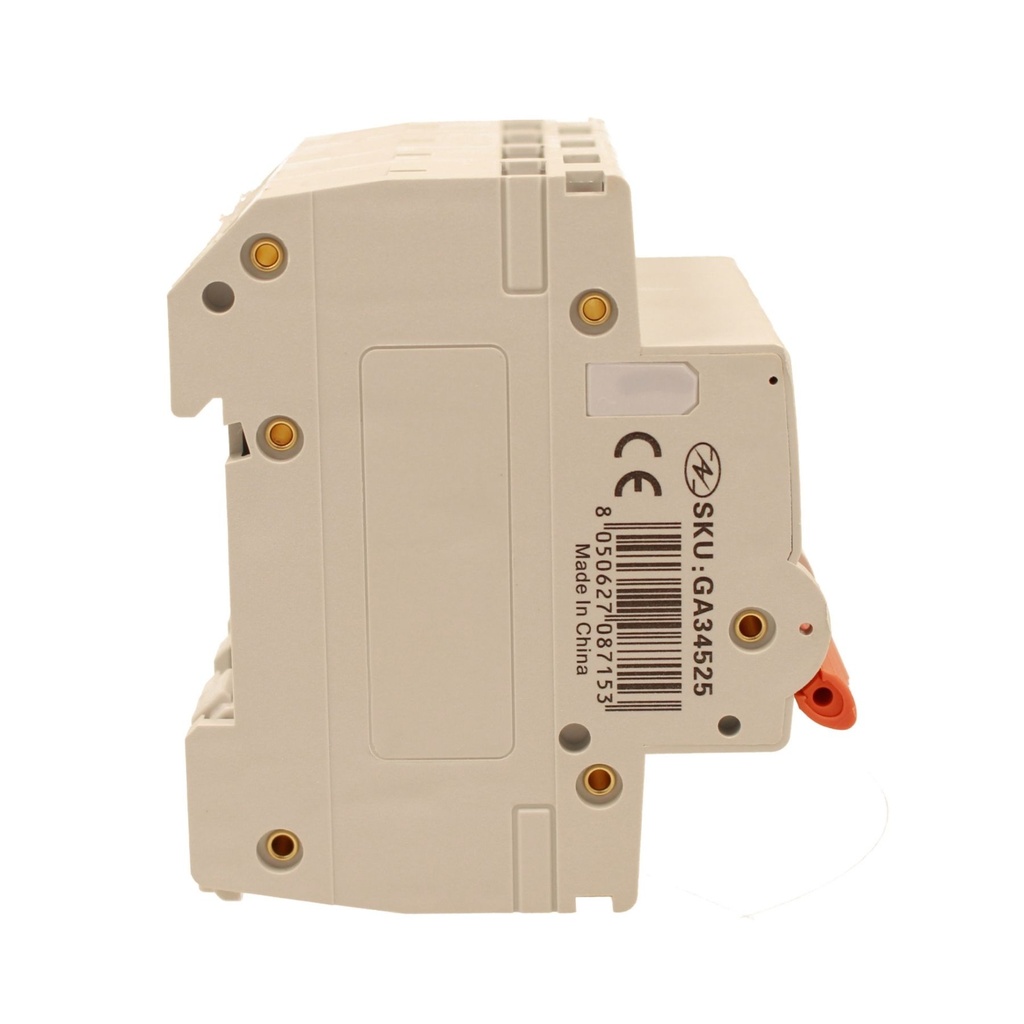 MCB Interruttore Magnetotermico Automatico Curva C 4P 4M 10000A C25A AC 400V IP20 IEC60898-1 PB8H