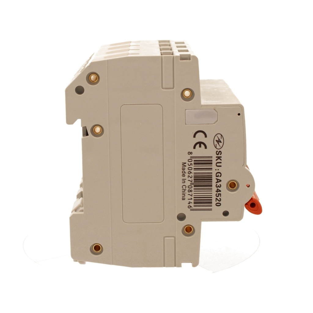 MCB Interruttore Magnetotermico Automatico Curva C 4P 4M 10000A C20A AC 400V IP20 IEC60898-1 PB8H
