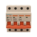 A2ZWORLD MCB Interruttore Magnetotermico Automatico Curva C 4P 4M 6000A  C25A AC 400V IP20 IEC60898-1 SB6L