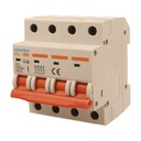 A2ZWORLD MCB Interruttore Magnetotermico Automatico Curva C 4P 4M 6000A  C25A AC 400V IP20 IEC60898-1 SB6L