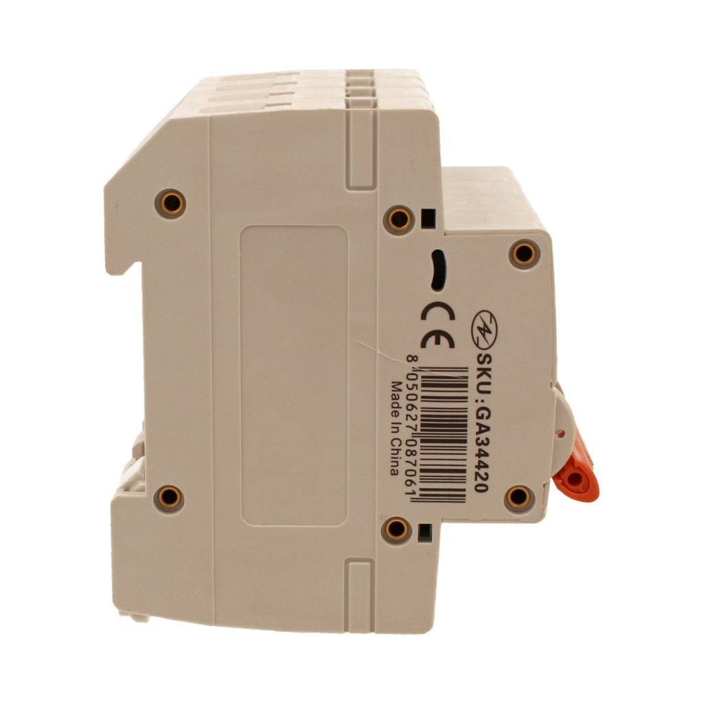 A2ZWORLD MCB Interruttore Magnetotermico Automatico Curva C 4P 4M 6000A C20A AC 400V IP20 IEC60898-1 SB6L