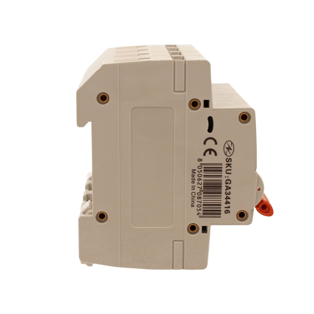 A2ZWORLD MCB Interruttore Magnetotermico Automatico Curva C 4P 4M 6000A C16A AC 400V IP20 IEC60898-1 SB6L