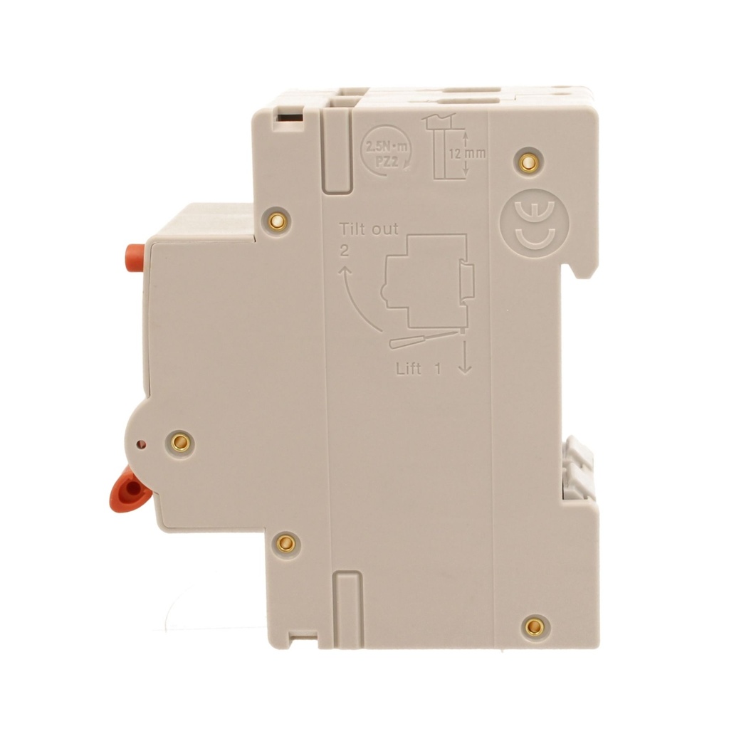 A2ZWORLD RCBO Interruttore Magnetotermico Differenziale Con Doppia Leva Tipo A Curva B 2P 2M 6000A 30mA, Diagnostica Visiva, B10A  AC 230V IP20 IEC61009-1 PL8M2