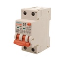 A2ZWORLD RCBO Interruttore Magnetotermico Differenziale Con Doppia Leva Tipo A Curva B 2P 2M 6000A 30mA, Diagnostica Visiva, B16A  AC 230V IP20 IEC61009-1 PL8M2