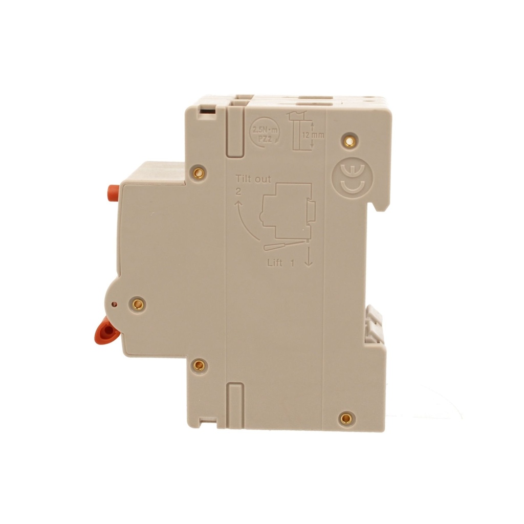 A2ZWORLD RCBO Interruttore Magnetotermico Differenziale Con Doppia Leva Tipo A Curva B 2P 2M 6000A 30mA, Diagnostica Visiva, B25A  AC 230V IP20 IEC61009-1 PL8M2