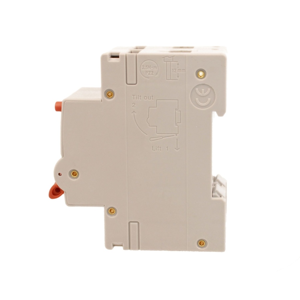 A2ZWORLD RCBO Interruttore Magnetotermico Differenziale Con Doppia Leva Tipo A Curva B 2P 2M 6000A 30mA, Diagnostica Visiva, B32A  AC 230V IP20 IEC61009-1 PL8M2