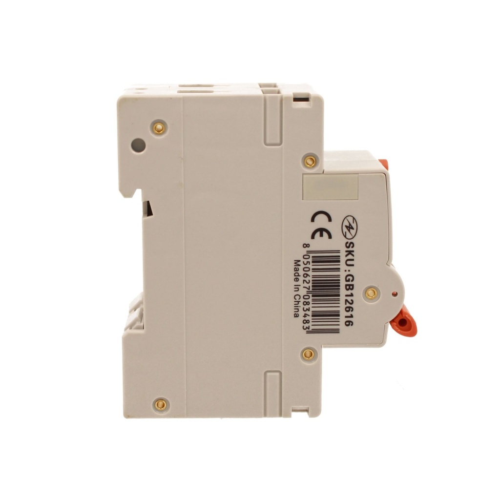 A2ZWORLD RCBO Interruttore Magnetotermico Differenziale Con Doppia Leva Tipo A Curva B 2P 2M 6000A 300mA, Diagnostica Visiva, B16A  AC 230V IP20 IEC61009-1 PL8M2