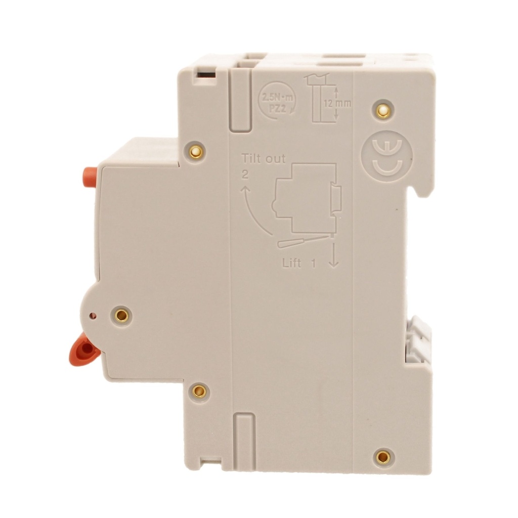 A2ZWORLD RCBO Interruttore Magnetotermico Differenziale Con Doppia Leva Tipo A Curva B 2P 2M 6000A 300mA, Diagnostica Visiva, B25A  AC 230V IP20 IEC61009-1 PL8M2