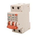 A2ZWORLD RCBO Interruttore Magnetotermico Differenziale Con Doppia Leva Tipo A Curva B 2P 2M 6000A 300mA, Diagnostica Visiva, B40A  AC 230V IP20 IEC61009-1 PL8M2