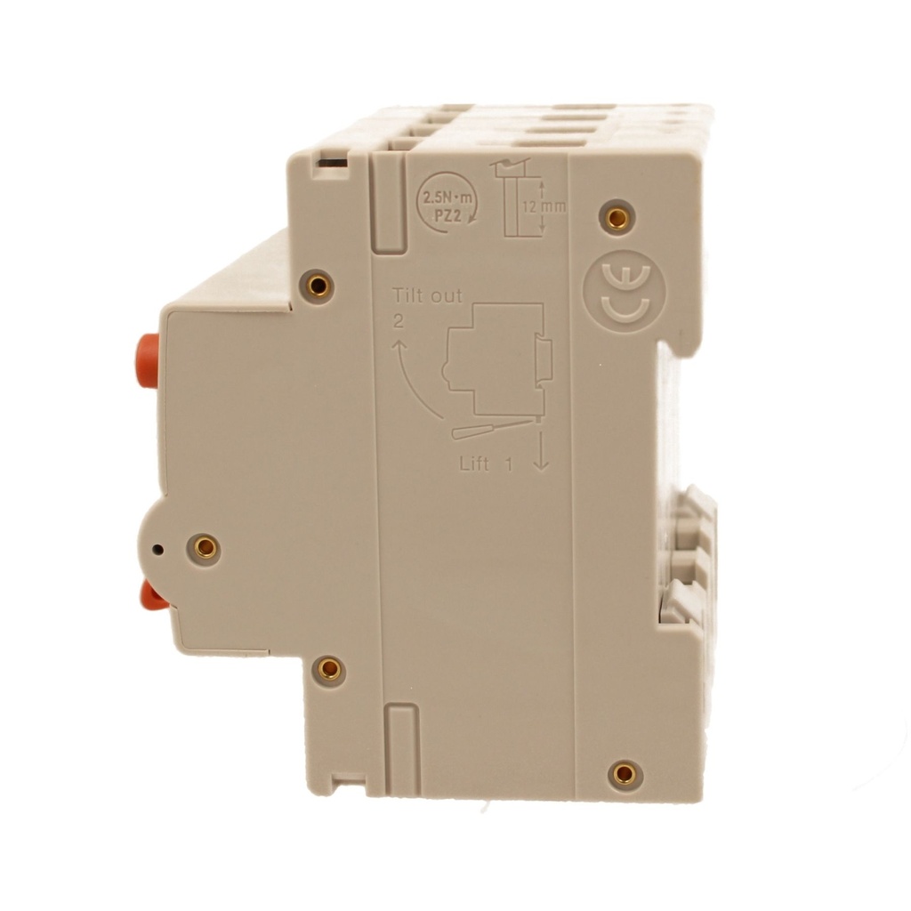 A2ZWORLD RCBO Interruttore Magnetotermico Differenziale Con Doppia Leva Tipo A Curva B 4P 4M 6000A 30mA, Diagnostica Visiva, B16A  AC 400V IP20 IEC61009-1 PL8M4 4P