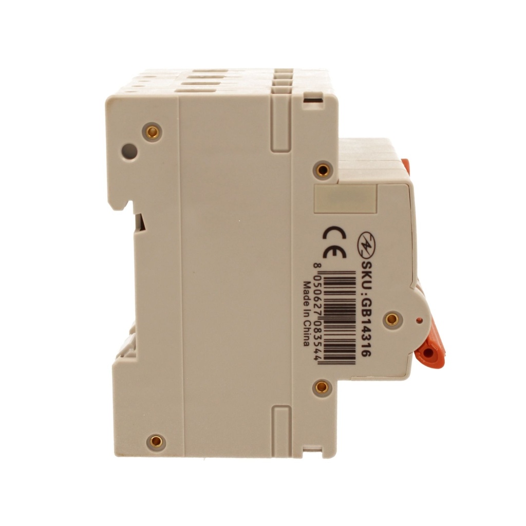 A2ZWORLD RCBO Interruttore Magnetotermico Differenziale Con Doppia Leva Tipo A Curva B 4P 4M 6000A 30mA, Diagnostica Visiva, B16A  AC 400V IP20 IEC61009-1 PL8M4 4P