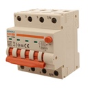 A2ZWORLD RCBO Interruttore Magnetotermico Differenziale Con Doppia Leva Tipo A Curva B 4P 4M 6000A 30mA, Diagnostica Visiva, B20A  AC 400V IP20 IEC61009-1 PL8M4 4P