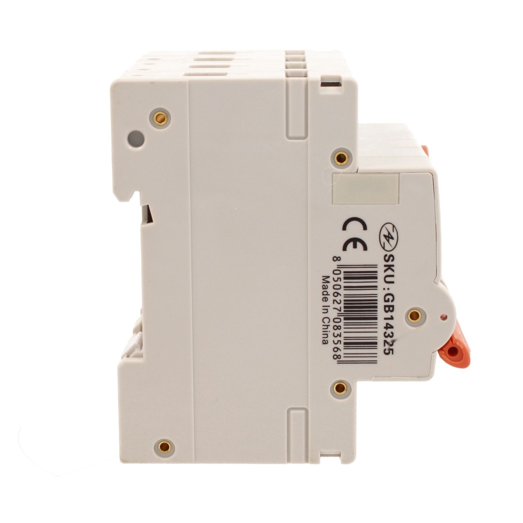 A2ZWORLD RCBO Interruttore Magnetotermico Differenziale Con Doppia Leva Tipo A Curva B 4P 4M 6000A 30mA, Diagnostica Visiva, B25A  AC 400V IP20 IEC61009-1 PL8M4 4P