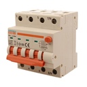 A2ZWORLD RCBO Interruttore Magnetotermico Differenziale Con Doppia Leva Tipo A Curva B 4P 4M 6000A 30mA, Diagnostica Visiva, B40A  AC 400V IP20 IEC61009-1 PL8M4 4P