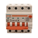 A2ZWORLD RCBO Interruttore Magnetotermico Differenziale Con Doppia Leva Tipo A Curva B 4P 4M 6000A 300mA, Diagnostica Visiva, B16A  AC 400V IP20 IEC61009-1 PL8M4 4P
