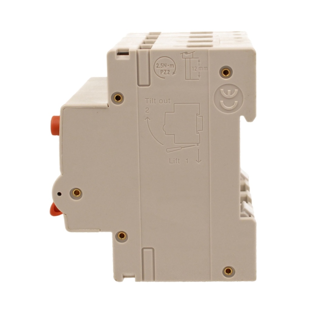 A2ZWORLD RCBO Interruttore Magnetotermico Differenziale Con Doppia Leva Tipo A Curva B 4P 4M 6000A 300mA, Diagnostica Visiva, B16A  AC 400V IP20 IEC61009-1 PL8M4 4P