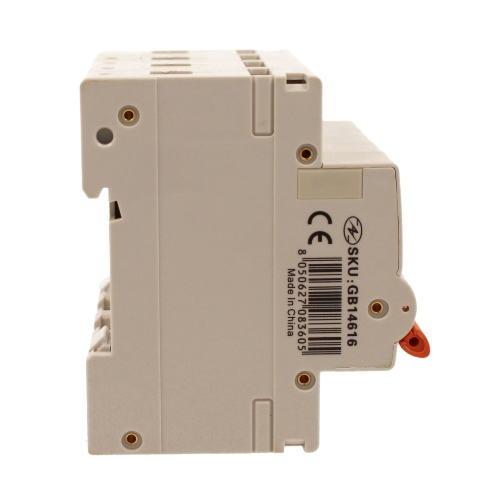 A2ZWORLD RCBO Interruttore Magnetotermico Differenziale Con Doppia Leva Tipo A Curva B 4P 4M 6000A 300mA, Diagnostica Visiva, B16A  AC 400V IP20 IEC61009-1 PL8M4 4P