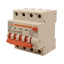 A2ZWORLD RCBO Interruttore Magnetotermico Differenziale Con Doppia Leva Tipo A Curva B 4P 4M 6000A 300mA, Diagnostica Visiva, B20A  AC 400V IP20 IEC61009-1 PL8M4 4P