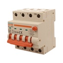 A2ZWORLD RCBO Interruttore Magnetotermico Differenziale Con Doppia Leva Tipo A Curva B 4P 4M 6000A 300mA, Diagnostica Visiva, B25A  AC 400V IP20 IEC61009-1 PL8M4 4P